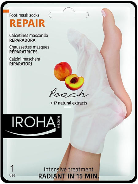 Iroha Foot Mask Socks Repair Peach (1 pair)
