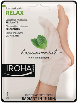 Iroha Foot Mask Socks Relax Peppermint (1 pair)