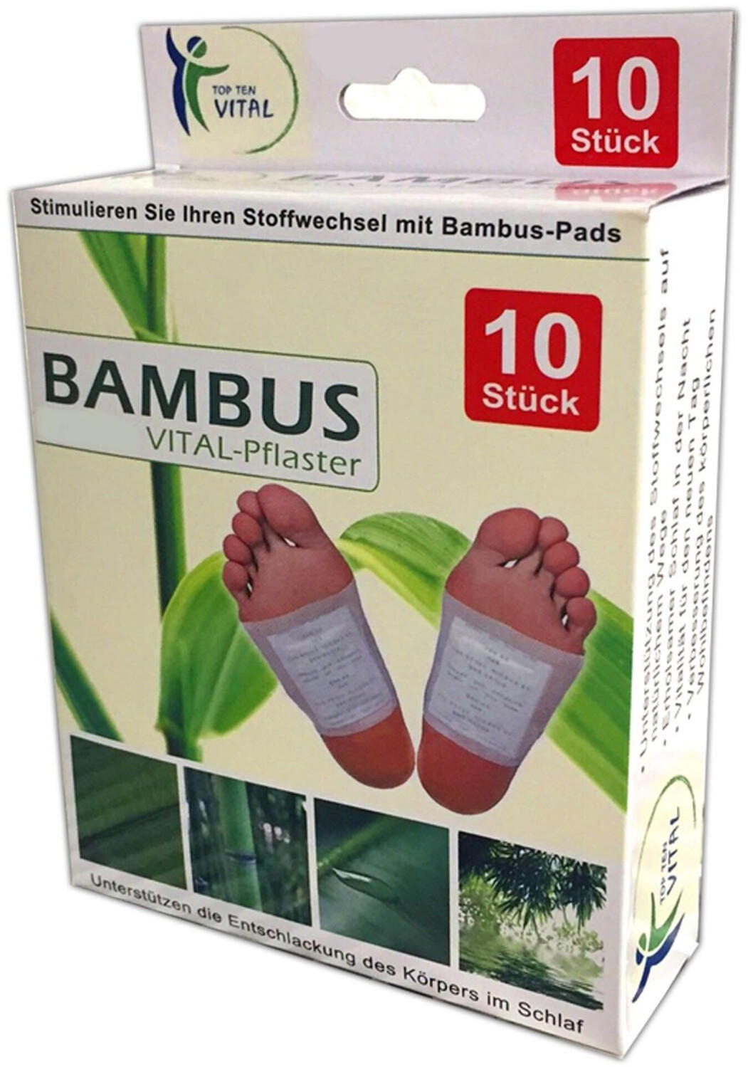 Top Ten Vital Bambus VitalPflaster (10 x 10 Stk.) Erfahrungen 3.6/5