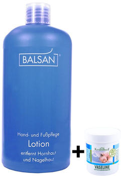 Balsan Hornhautentferner Lotion + Vaseline (500ml + 100ml)