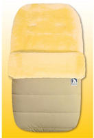 Eisb&auml;rchen 968 BE Gro&szlig;er Lammfellfu&szlig;sack in beige