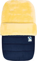 Eisb&auml;rchen 968 MA Gro&szlig;er Lammfellfu&szlig;sack in marine/blau