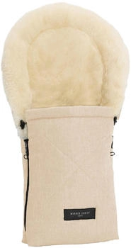 Werner Christ Baby Winterfußsack Lammfell Oslo für Babyschalen cloud beige