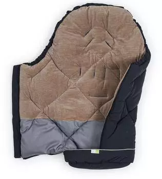 Liebes von Priebes Jens Winterfußsack für Kinderwagen & Buggy, 100cm, Ripp Sepia/Anthra