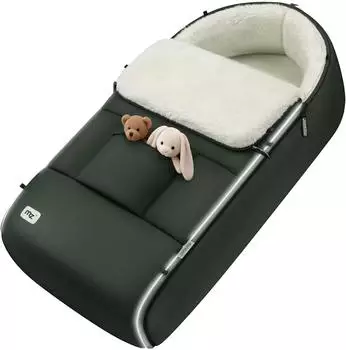 Monzana Kinderwagen-Fußsack wasserabweisend, grün (109342)