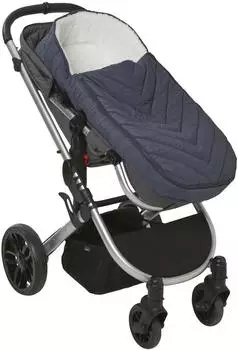 Vertbaudet Gesteppter Kinderwagen-Fußsack, nachtblau