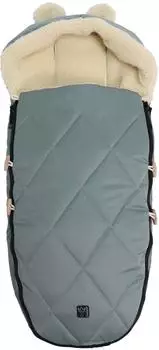 Kaiser XL Ears Wool Kinderwagen-Fu&szlig;sack, Wolle, slit green (65825)