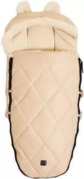 Kaiser Ears Wool Kinderwagen-Fu&szlig;sack XL, Wolle, marzipan (65825)