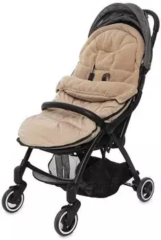 Jollein Fu&szlig;sack Kinderwagen/Buggy 110cm biscuit (025-800-00103)