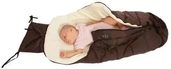 Moni Fluffy Fußsack universalgröße, wasserdicht, braun