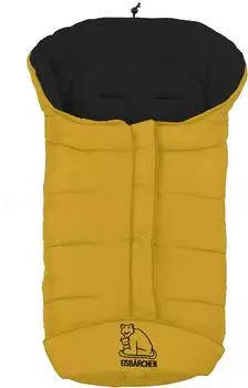Heitmann Felle Eisb&auml;rchen Winterfu&szlig;sack Fleece, schwarz/ocker, Kinder (7965SO)