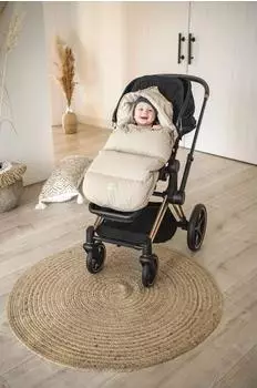 Kaiser Dowwny XL Daunen-Fußsack für Kinderwagen, sand (6569131)