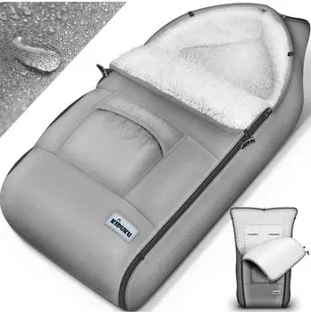 Kiduku Winterfußsack für Kinderwagen & Buggy, universal