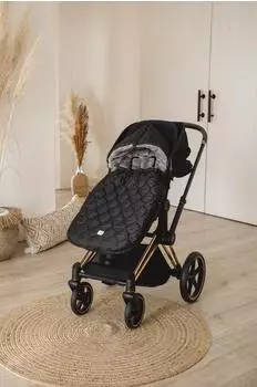 Kaiser Recy XL Fleece-Fußsack schwarz/grau (65766225)