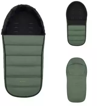 KIKKABOO Fu&szlig;sack Urban f&uuml;r Kinderwagen, Steppdesign, gr&uuml;n