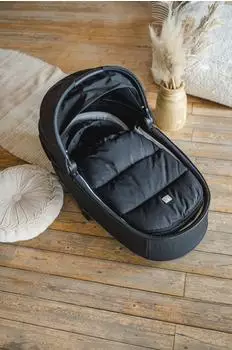 Kaiser Little Dowwny Babyschalen-Fu&szlig;sack, Daune, schwarz (6536025)