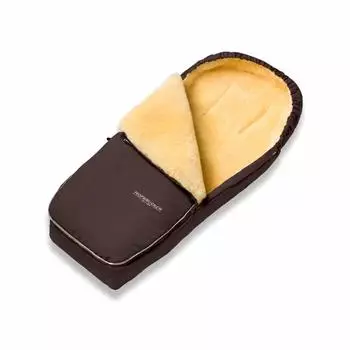 Hofbrucker Lammfell-Fu&szlig;sack Alaska Mumienform, Kinderwagen/Buggy, braun