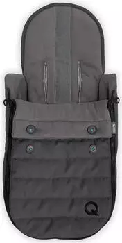 Qeridoo Fu&szlig;sack Light Fleece, dunkelgrau (A-FTMF-22-GR)