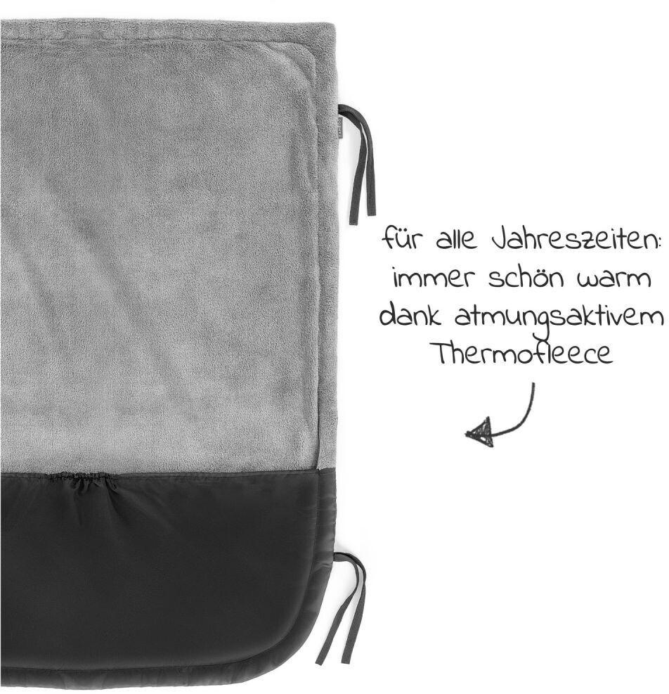 Zamboo Fußsack - Universal Decke für Kinderwagen und Buggy schwarz Test TOP  Angebote ab 29,99 € (August 2023)