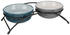 Trixie Napf-Set Eat on Feet petrol/hellpetrol/grau/hellgrau (24535)