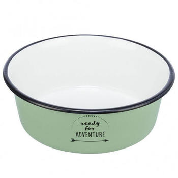 Trixie Napf Emaille/Edelstahl gr&uuml;n 900mL (25212)