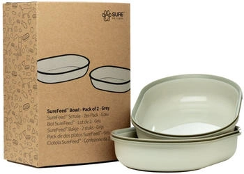 SureFeed Schale ungeteilt 400ml 2er Pack grau