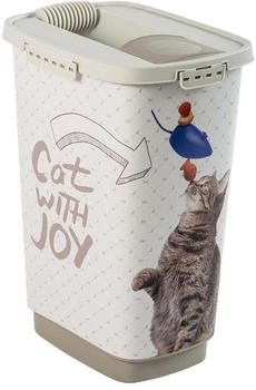 Rotho mypet Cody Pet Food Bin 25L Cat with joy