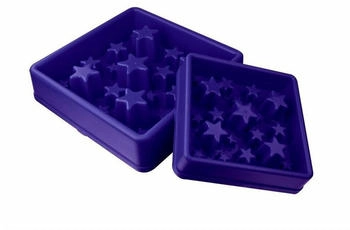 Holland Animal Care Eat Slow Live Longer Anti-Schlingnapf Star blau Maße: 30 x 30 cm