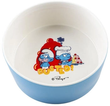 Duvo+ Futternapf "Die Schlümpfe" Kochschlumpf weiß/blau 1000ml Hunde