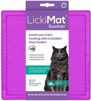 LickiMat Soother Cat purple