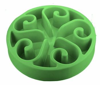 Holland Animal Care Eat Slow Live Longer Anti-Schlingnapf Flower grün Durchmesser: 30 cm