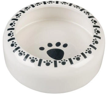 Duvo+ Futternapf Stone Bunny Paw weiß/schwarz L