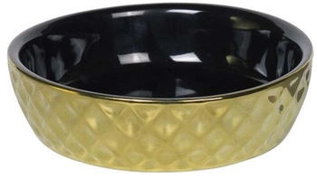 Nobby Keramik Napf Gold gold/schwarz Ø 20 x 7 cm 1,00 l