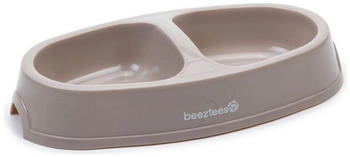Beeztees Doppelnapf Kunststoff beige