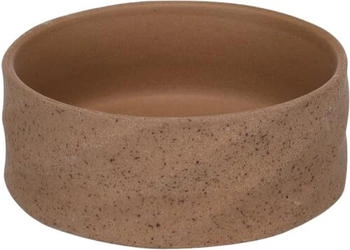 Flamingo Hundenapf Keramik - hundenapf kleine Hunde - 450ml - spülmaschinengeeignet - rund Dunkelbraun