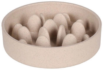 Flamingo Futter- und Trinknapf Slow Feeder Greni beige