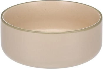 Flamingo Hundenapf Keramik - hundenapf Keramik groß - 1,5l - spülmaschinenfest - rund beige