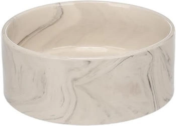 Flamingo Hundenapf Keramik - rund - 750ml - grau - spülmaschinenfest - für mittelgroße Hunde dog bowl baron