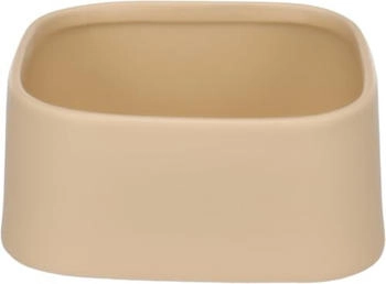 Flamingo Hundenapf Keramik - eckig - 900ml - spülmaschinenfest - beige