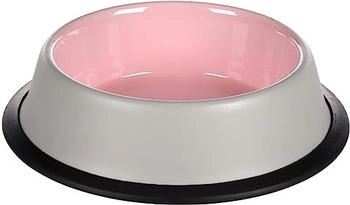 Flamingo Nell Edelstahl ROSA rutschfest DURCH Rand 200ML 15.3CM
