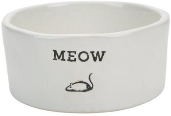 Beeztees Bz Ker Katzennapf Meow Weiss 1 Futternapf