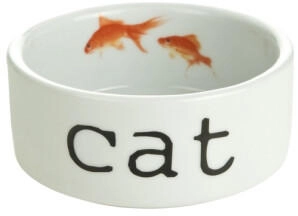 Beeztees Katzennapf Snapshot Keramik weiß