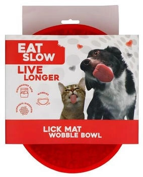 Holland Animal Care Eat Slow Live Longer Anti-Schlingnapf Wobble rot Durchmesser: 17 cm