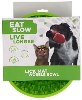Holland Animal Care Eat Slow Live Longer Anti-Schlingnapf Wobble grün Durchmesser: 17 cm