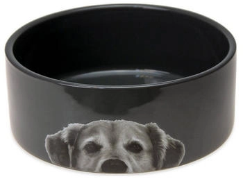 Karlie Hundenapf Hundenäpfe Keramik Anthrazit 1500 ml 18,5x18,5x7,5 cm