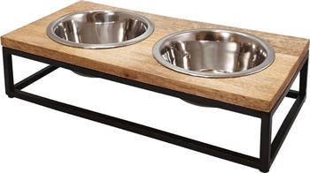 Nobby Napfständer Elegant Diner inkl. 2 Näpfen 48 x 24 X 14 cm; 2 x ca. 1800 ml