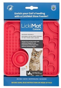 LickiMat Catster Futtermatte 15x15cm pink