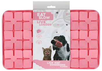 Holland Animal Care Eat Slow Live Longer Leckmatte Flower rosa Maße: 21 x 34 cm