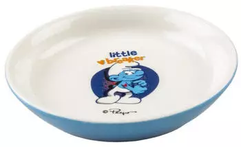 Duvo+ "Die Schlümpfe" Hefti Schlumpf flach weiß/blau 180 ml für
