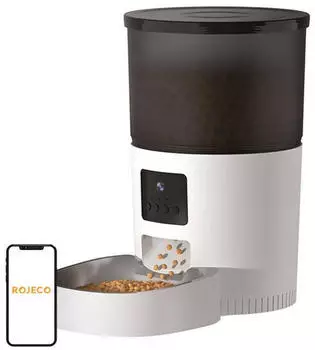 Rojeco 3L Automatic Pet Feeder WiFi with Camera